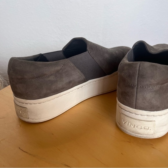 Vince Women’s Warren Gray Slip On Loafer Suede Sneakers 7.5 - Picture 10 of 13